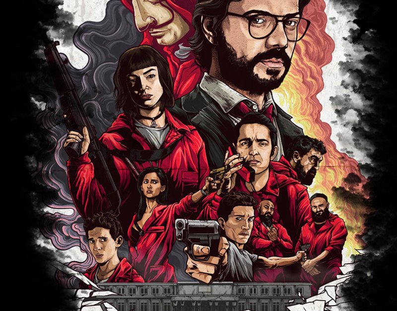 Бумажный дом арт