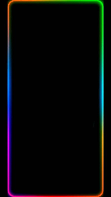Неоновая рамка на экран смартфона