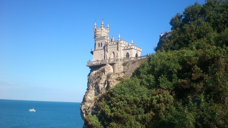 Черное море Крым Ласточкино гнездо