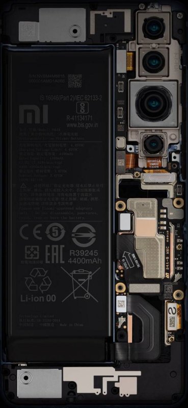 Внутренности телефона Xiaomi Redmi Note 10