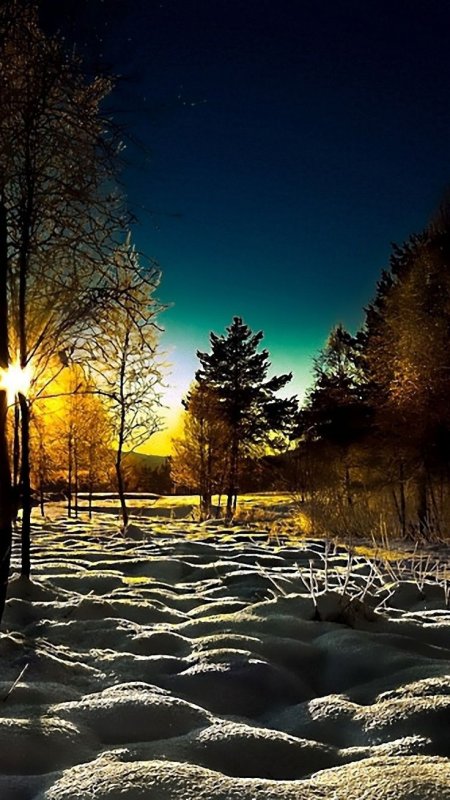 Зима. К вечеру