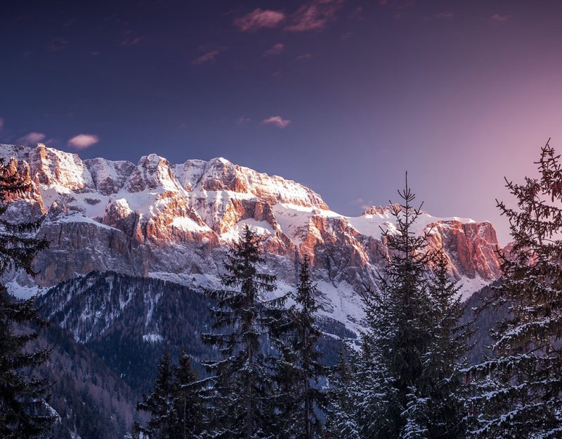 Красивые зимние горы