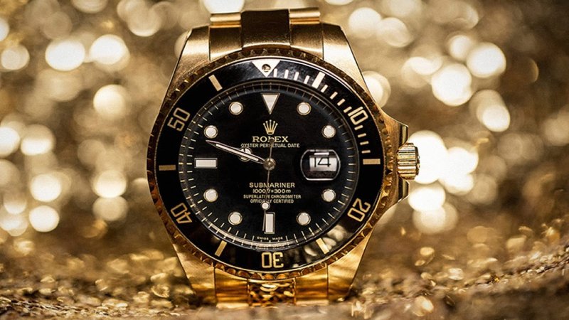 Часы ролекс золото