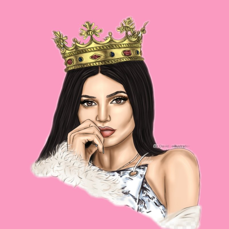 Корона на голове королевы