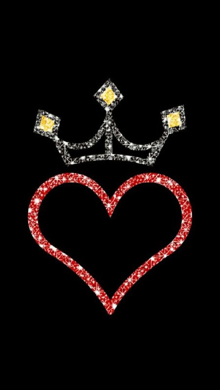 Корона на черном фоне