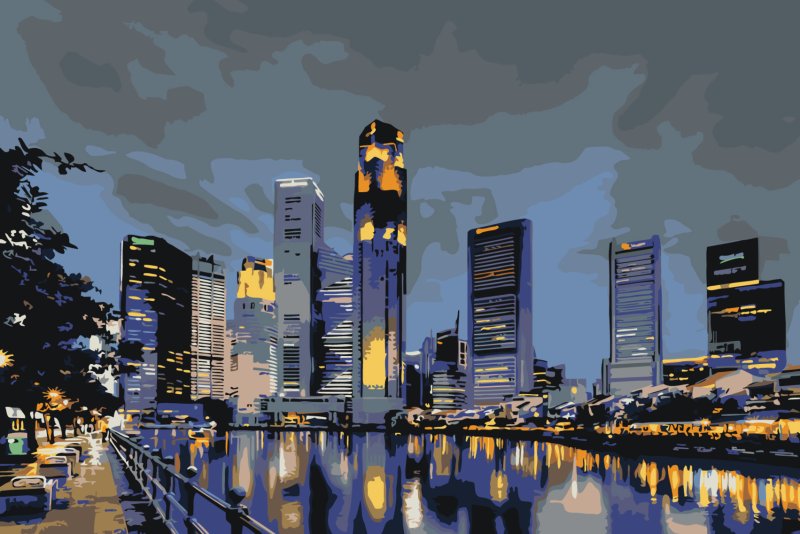 Сингапур небоскребы