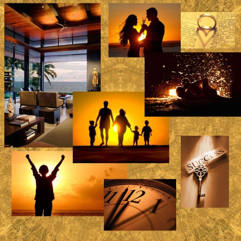 Коллаж карта желаний