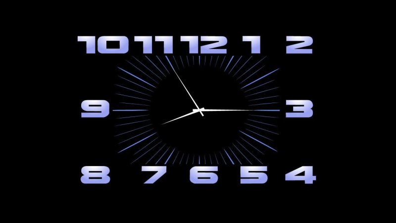 Заставка часы на экран