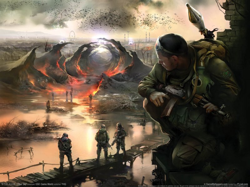 Сталкер обои на рабочий стол 1366х768