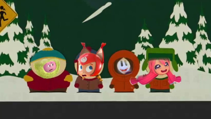 Мелодия заставки South Park на гитаре