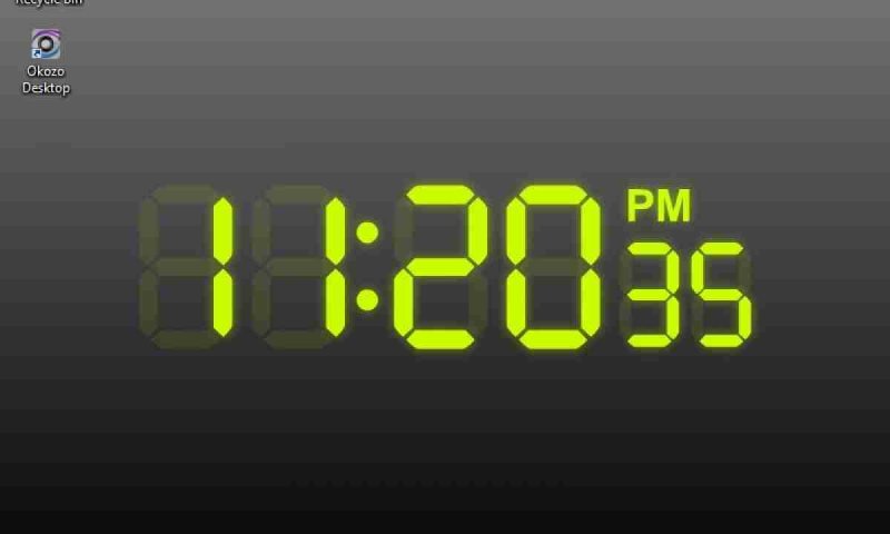 Виджет цифровые часы