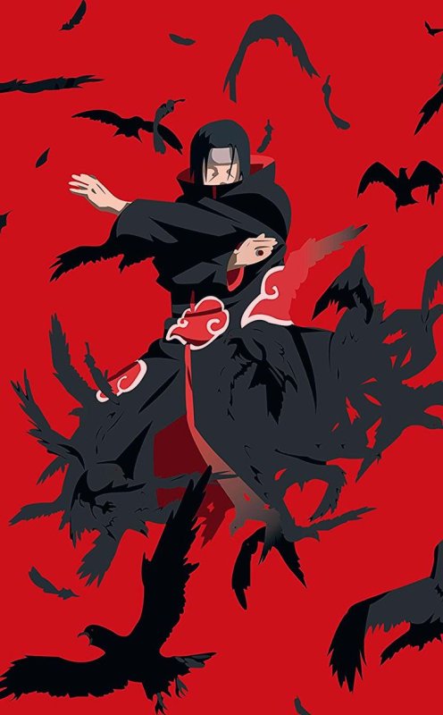 Аниме Наруто Итачи Учиха Акацуки