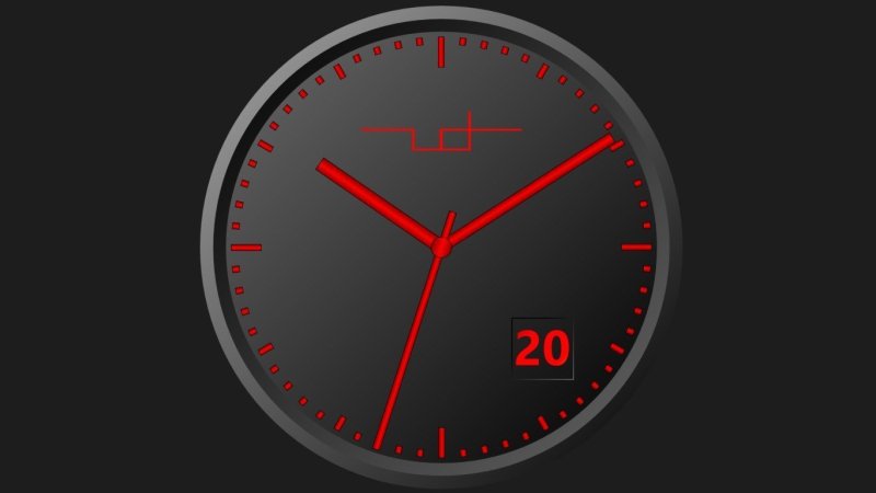 Виджет аналоговые часы