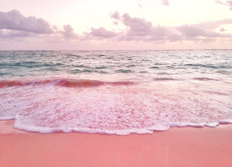 Море розового цвета
