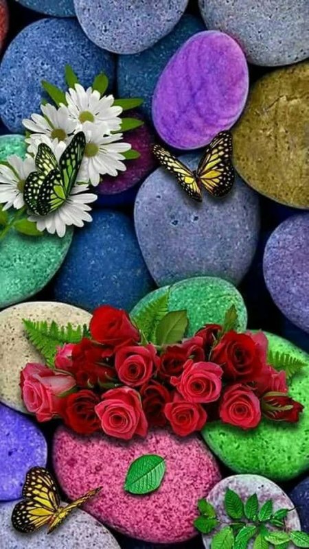 Разноцветные камни