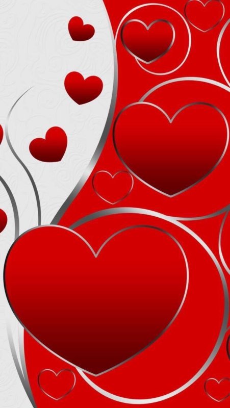 Обои с сердечками