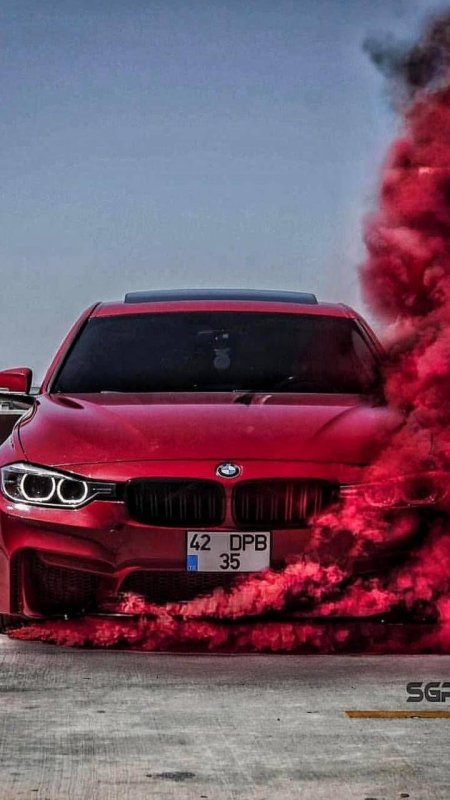 BMW m5 f90 в дыму