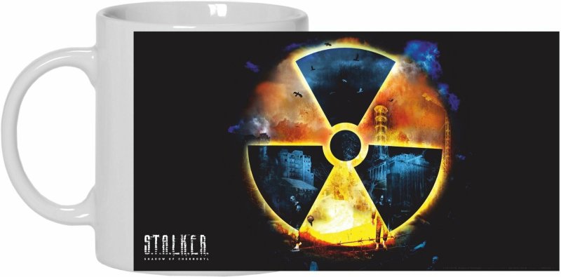 Знак радиации тень Чернобыля