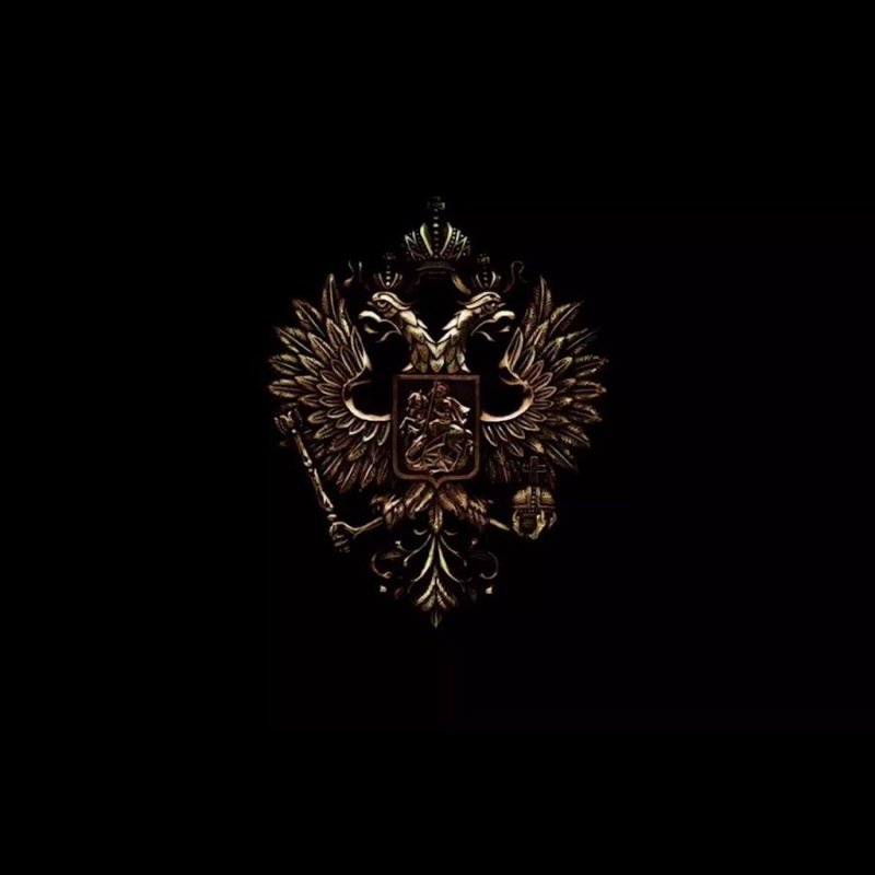 Герб на черном фоне