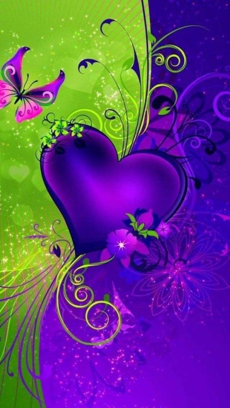 Сердечки фон