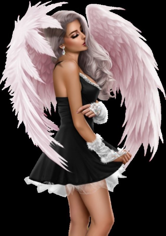 Красивая девушка с крыльями