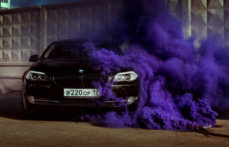 Цветной дым машина