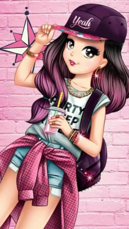 Красивые мультяшные девочки