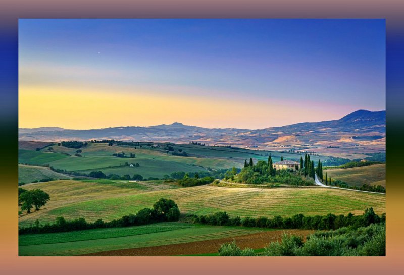 Холмы Тосканы Италия