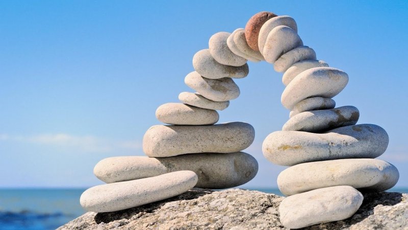 Пирамидка из камней