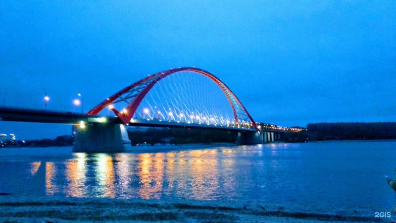 Бугринский мост Новосибирск 4к