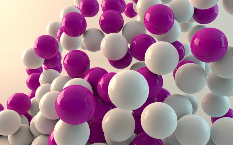 Розовые шарики