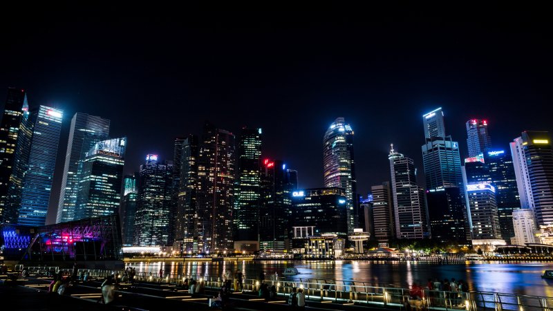Сингапур небоскребы