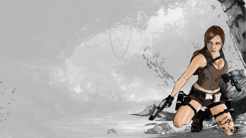 Лара Крофт томб Райдер арт
