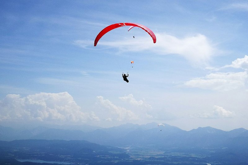 Полет на парашюте