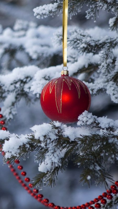 Новогодние заставки на телефон