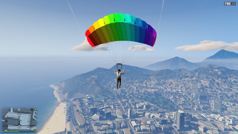 Парашют вид сверху