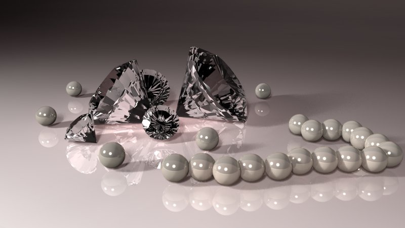 Жемчуг с бриллиантами