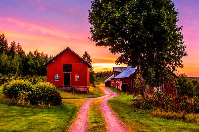 Красивая деревня