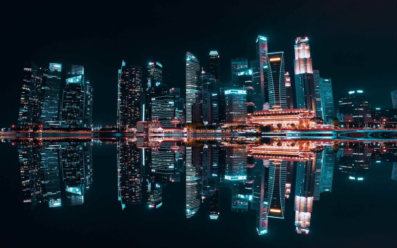 Город ночью