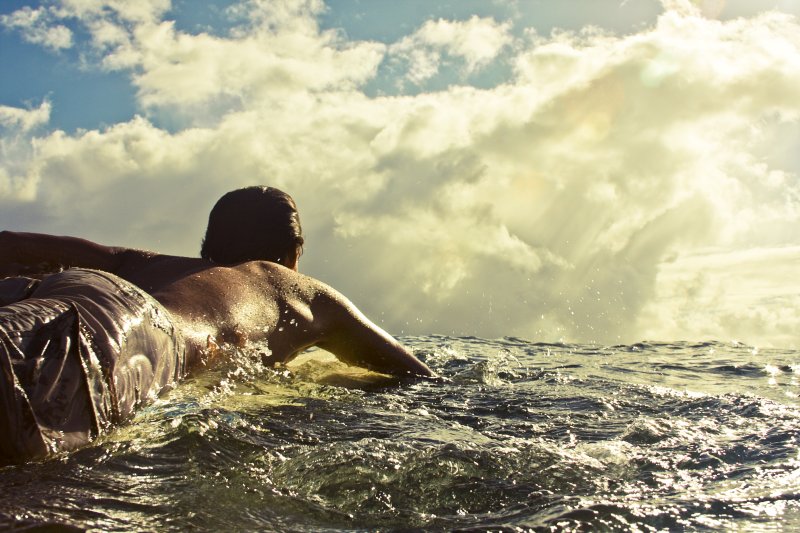 Человек в океане