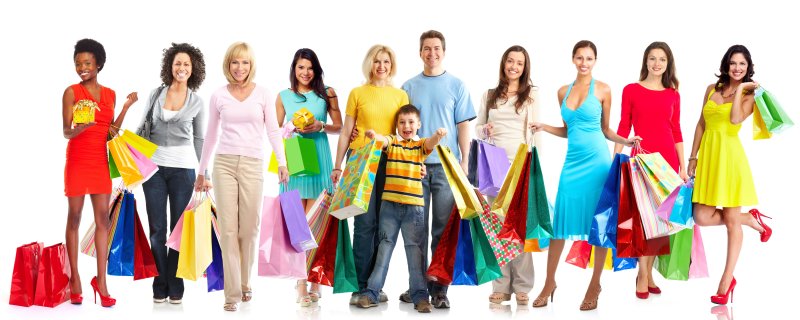 Человек в яркой одежде