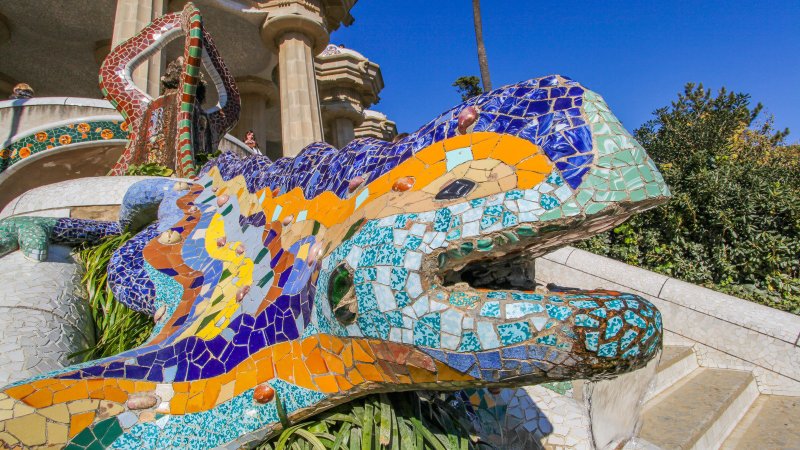 Испания архитектура Барселона парк Гауди