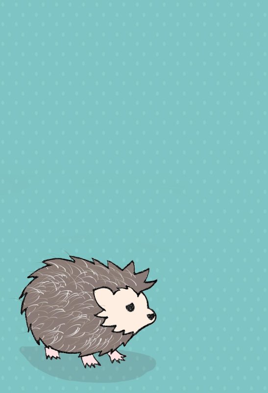 Ежик на заставку телефона