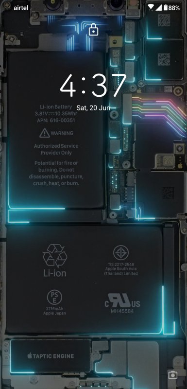 Обои внутренности телефона