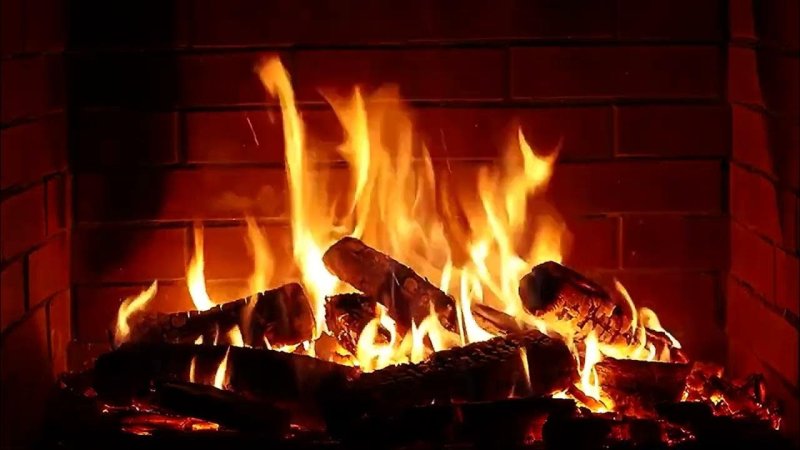 Живые обои камин