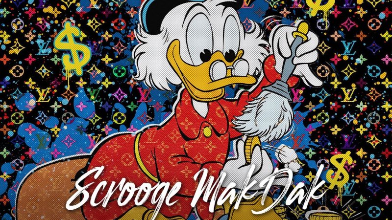 Картина Скрудж макдак Луи Виттон