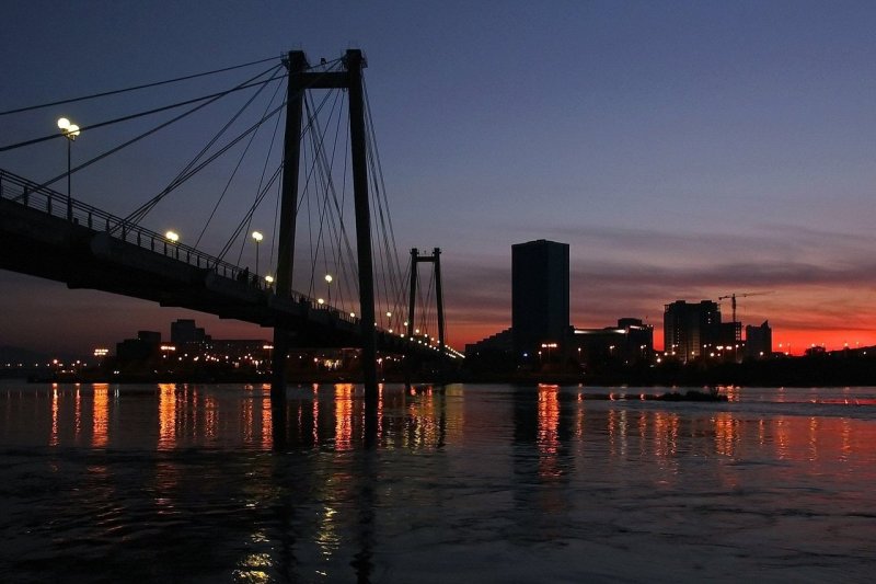 Виноградовский мост Красноярск