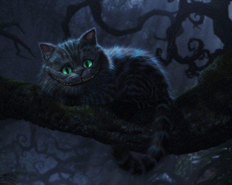 Алиса в стране чудес Чешир Бертон