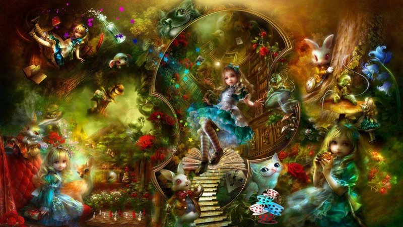 Художник Шу Мизогучи картины Алиса