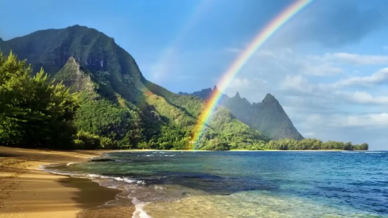 Радуга над морем